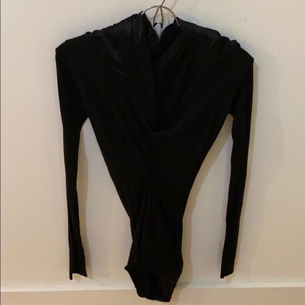 Rick Owens Satin Wool Cowl Top Sz IT 40
